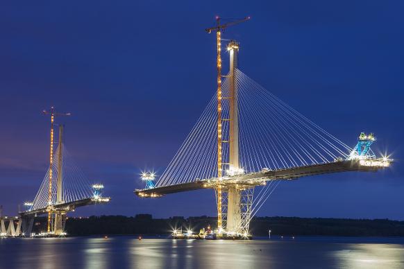 Queensferry Crossing under construction